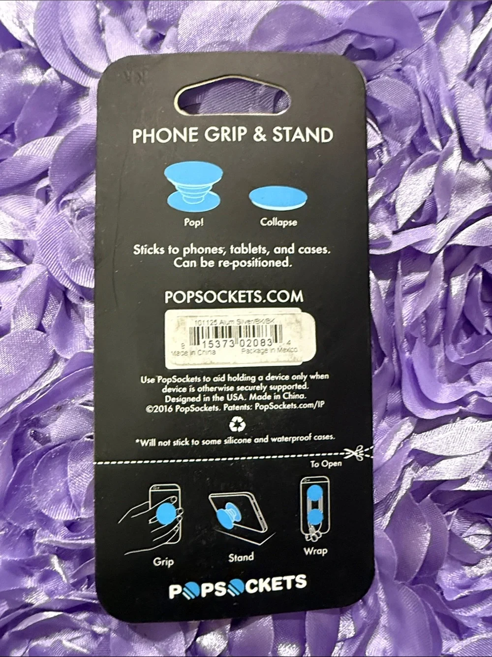 PopSocket Aluminum Phone Grip & Stand — Silver